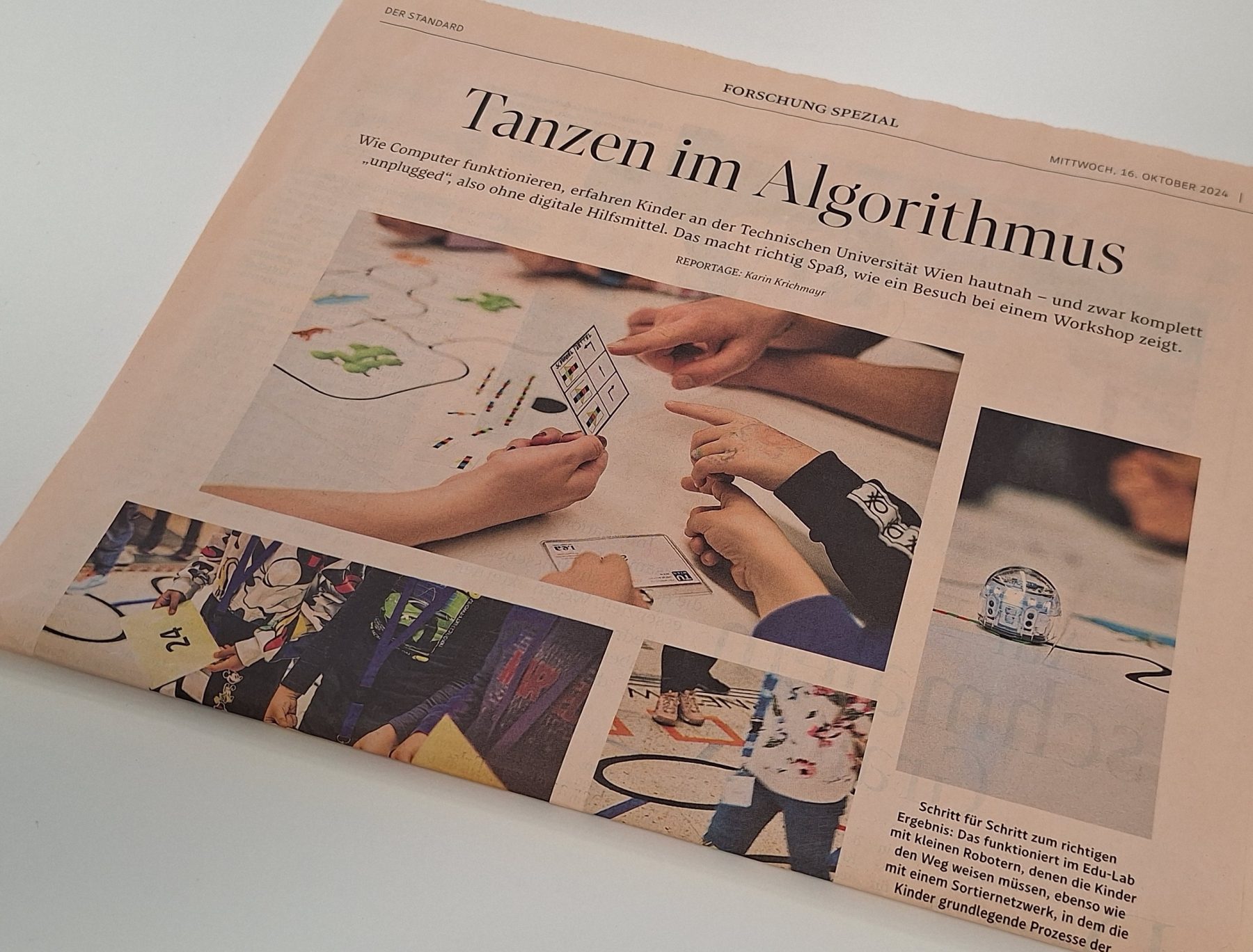 eduLAB in the newspaper “Der Standard”