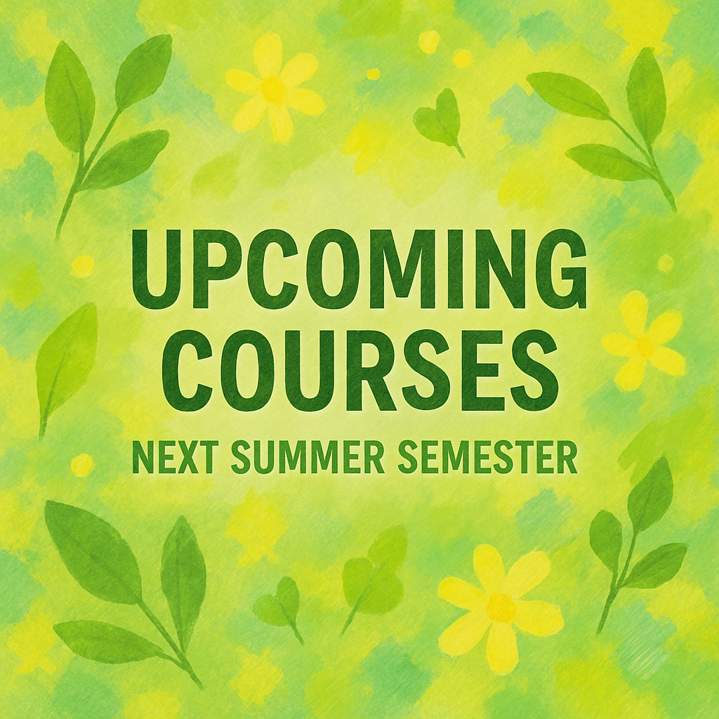 Upcoming courses in 2026S